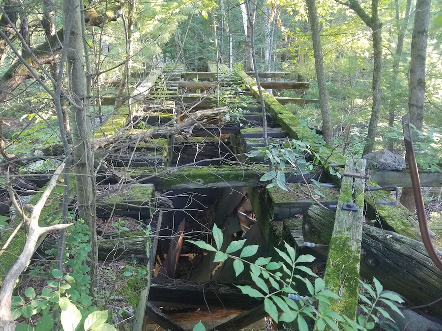 A cool forgotting train bridge