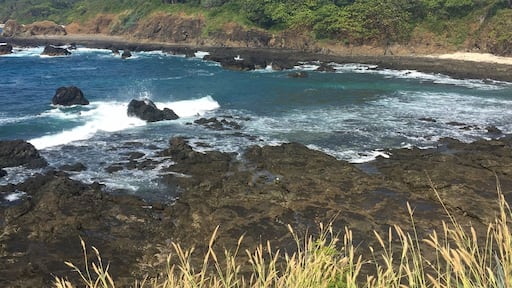 Drive on dirt roads and through rivers forever to get to this beautiful almost-private beach. Couple little shops in "town" for coffee & snacks.