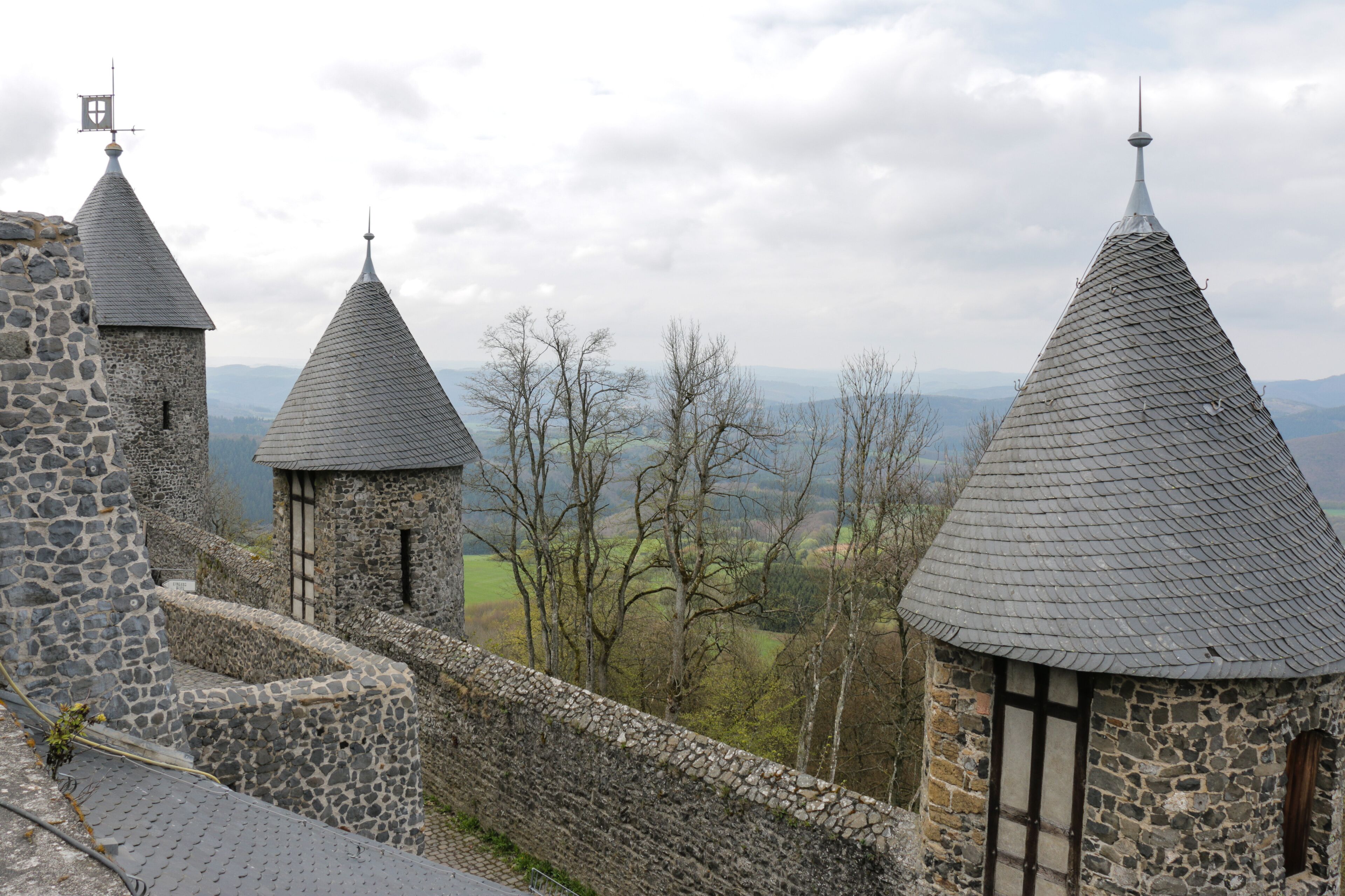 Overlooking the countryside from Nürburg Castle, Germany	