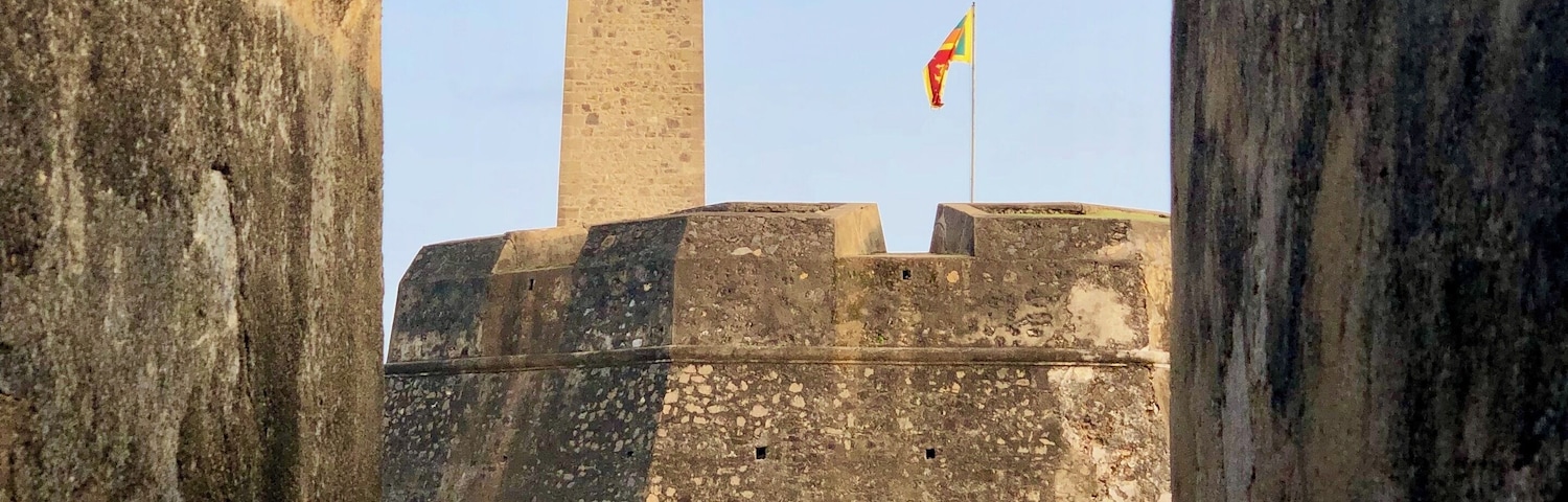The clock tower in Galle Fort