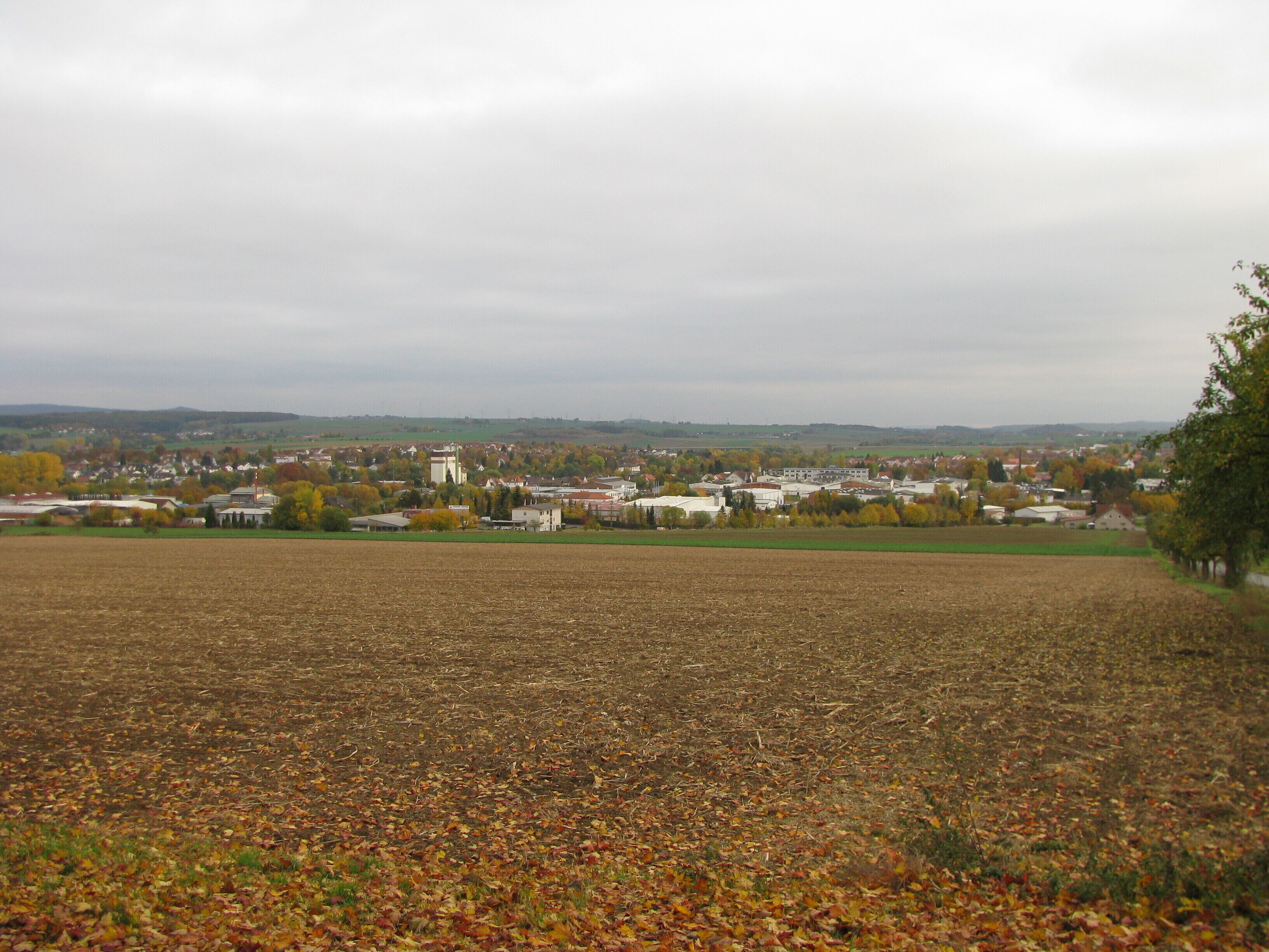 Blick vom Westbergweg auf Hofgeismar