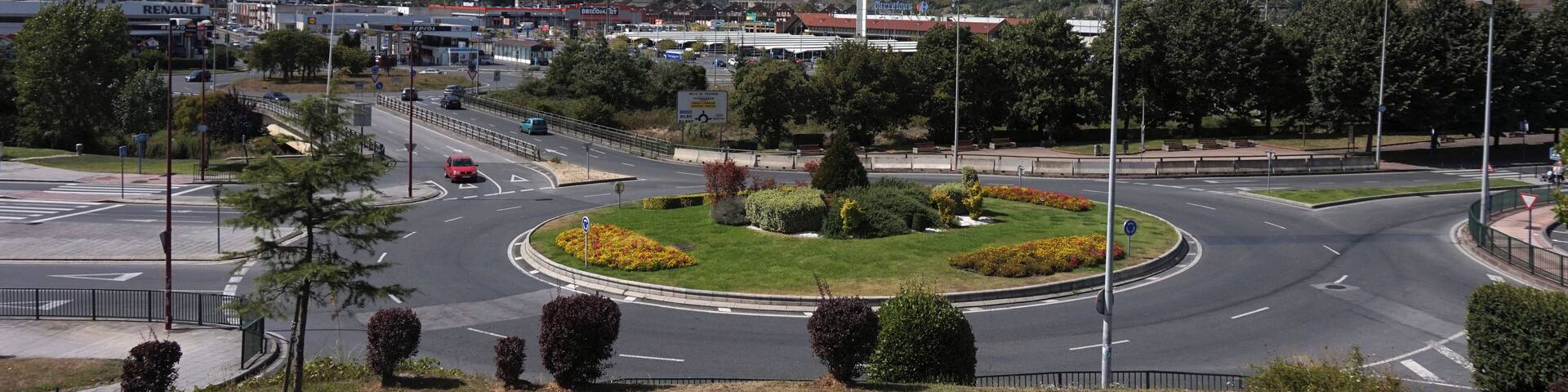 Roundabout in Barakaldo, Spain.