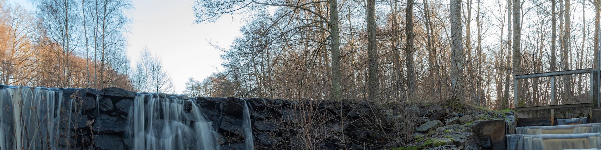 Munka Ljungby Salmon Ladder in Winter