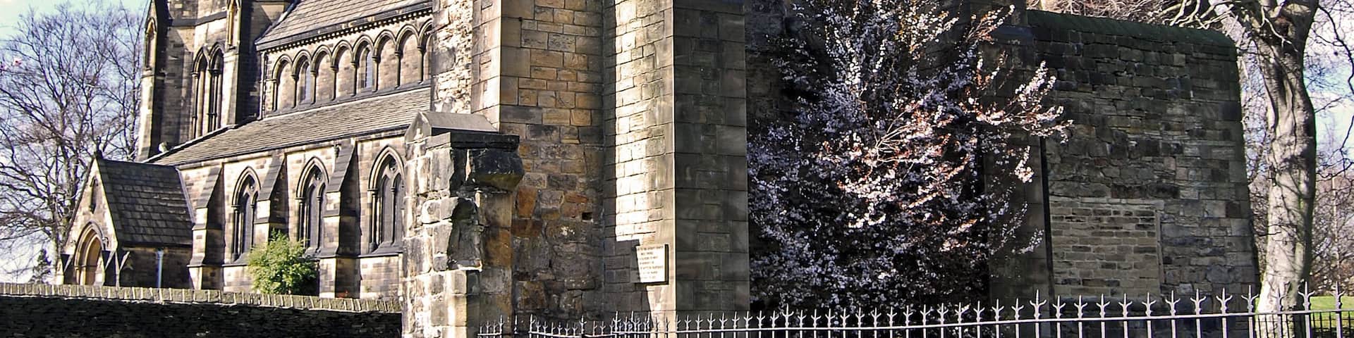 Old and new church, Mirfield.