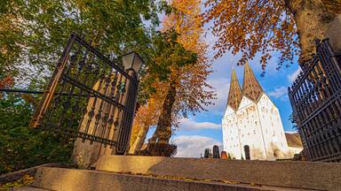 Die Kirche von Broager auf der dänischen Ostseeinsel