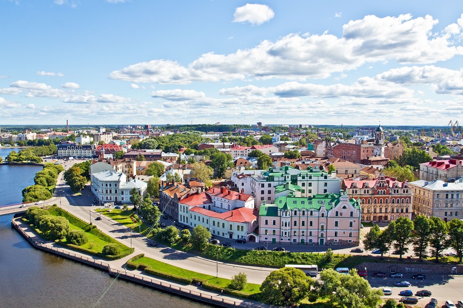 Panorama of Vyborg, Leningrad Oblast, Russia