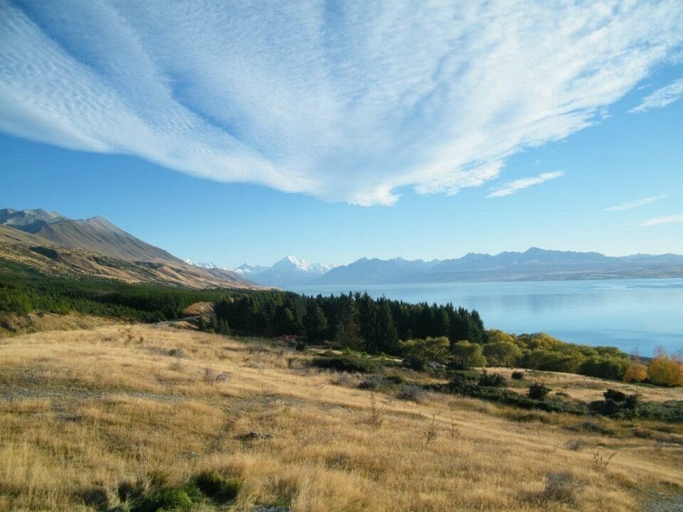 On the road to Mount Cook.