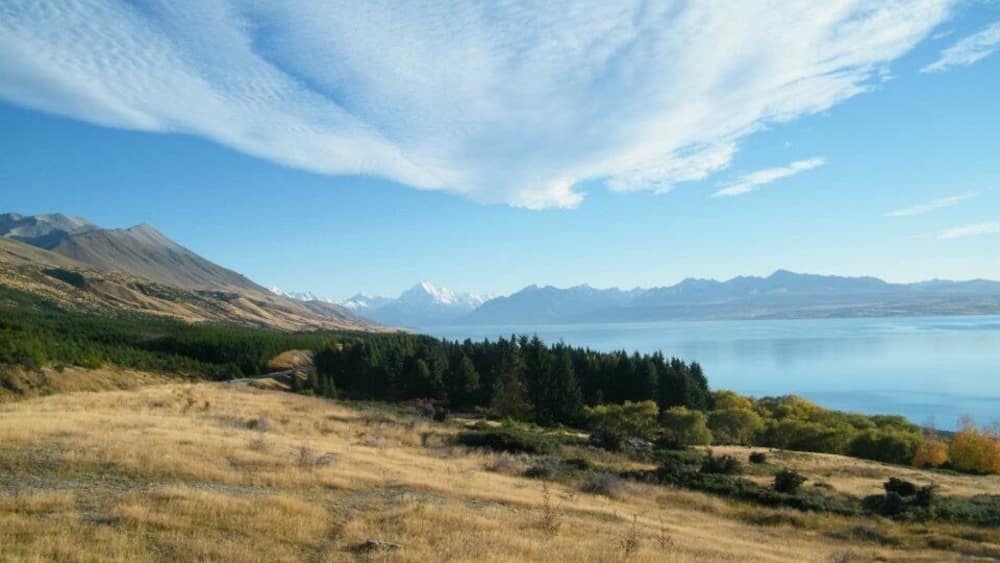 On the road to Mount Cook.
