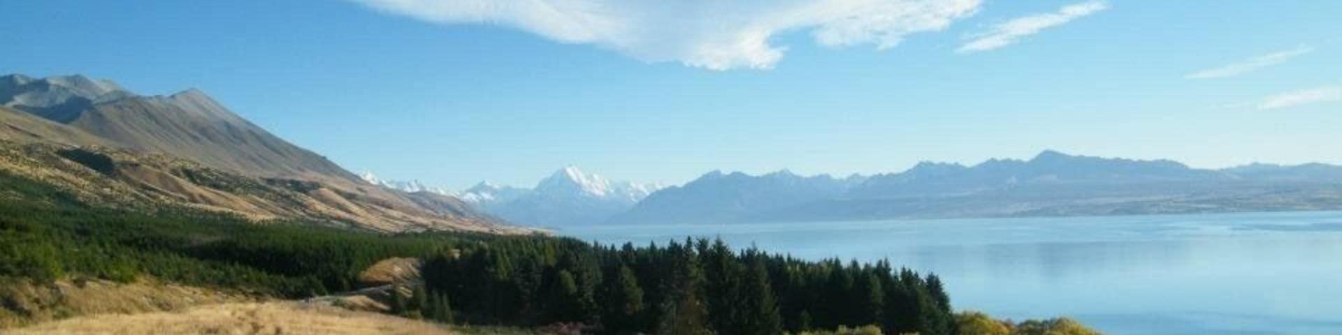 On the road to Mount Cook.