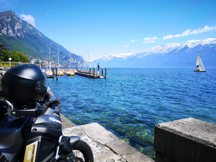 Amazing view around Lake Garda. Motorcycle trip from Portugal to Balkans. #italy #lakegarda #gargnano #landscape