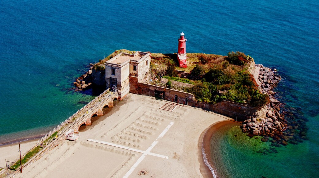 lighthouse in Baia, bacoli, italy