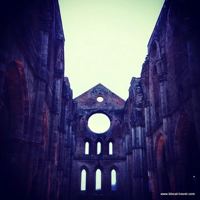 Built during the 13th century, San Galgano Abbey was an important economic centre of the area as its monks –who behaved as entrepreneurs- acquired the most important economic structures and valuable lands in the area, but first the famine (1329) then the plague (1348) hit the community badly. Afterwards, the Abbey lands were devastated by mercenary bands and at the end of the 15th century the monks moved to Siena.

Read my article here: http://www.blocal-travel.com/urbex/abandoned-place/abandoned-tuscany-html/
