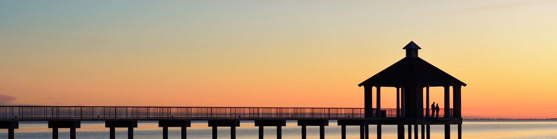 Pier and sunset at Fontainebleau State Park, Mandeville, La. #Details