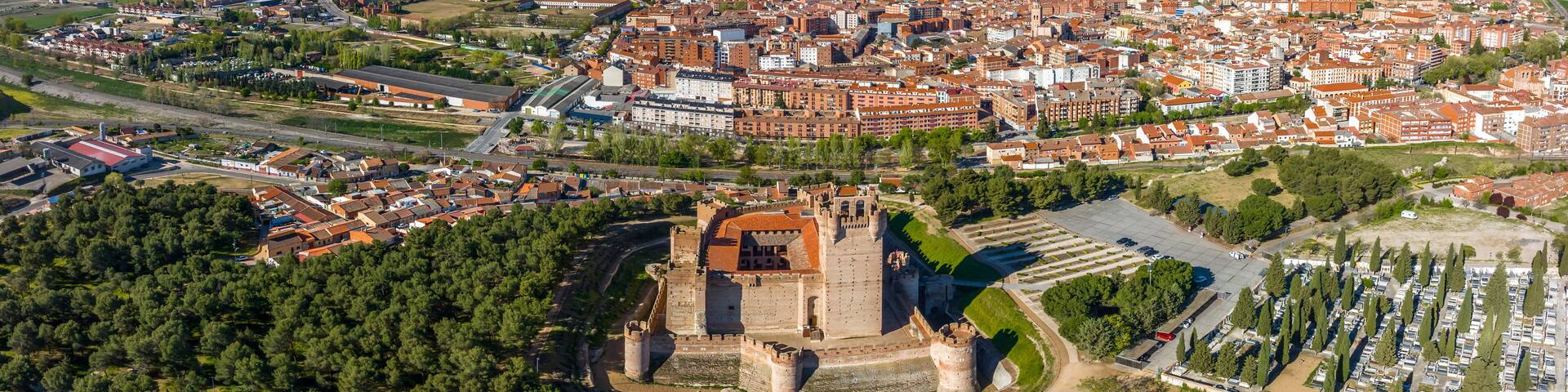panoramic Castle of la Mota in Medina del Campo, Valladolid