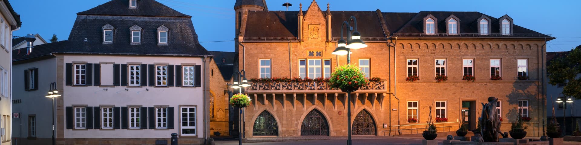 Market and townhall, Bad Sobernheim, Germany