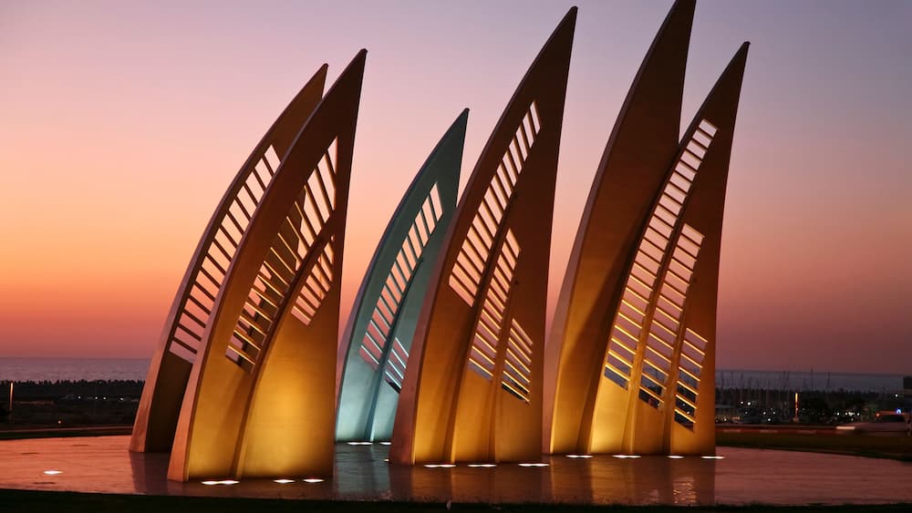 Monument Sails in Ashdod. Israel