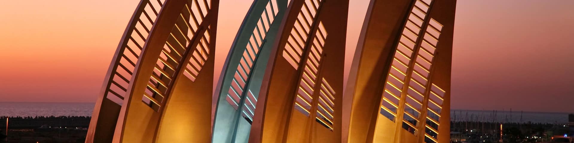 Monument Sails in Ashdod. Israel