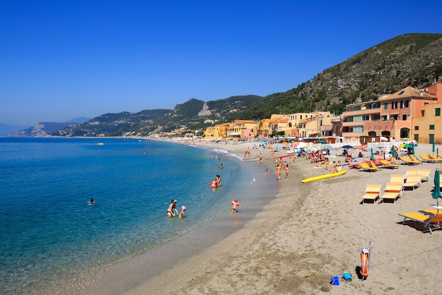 Beach in Varigotti