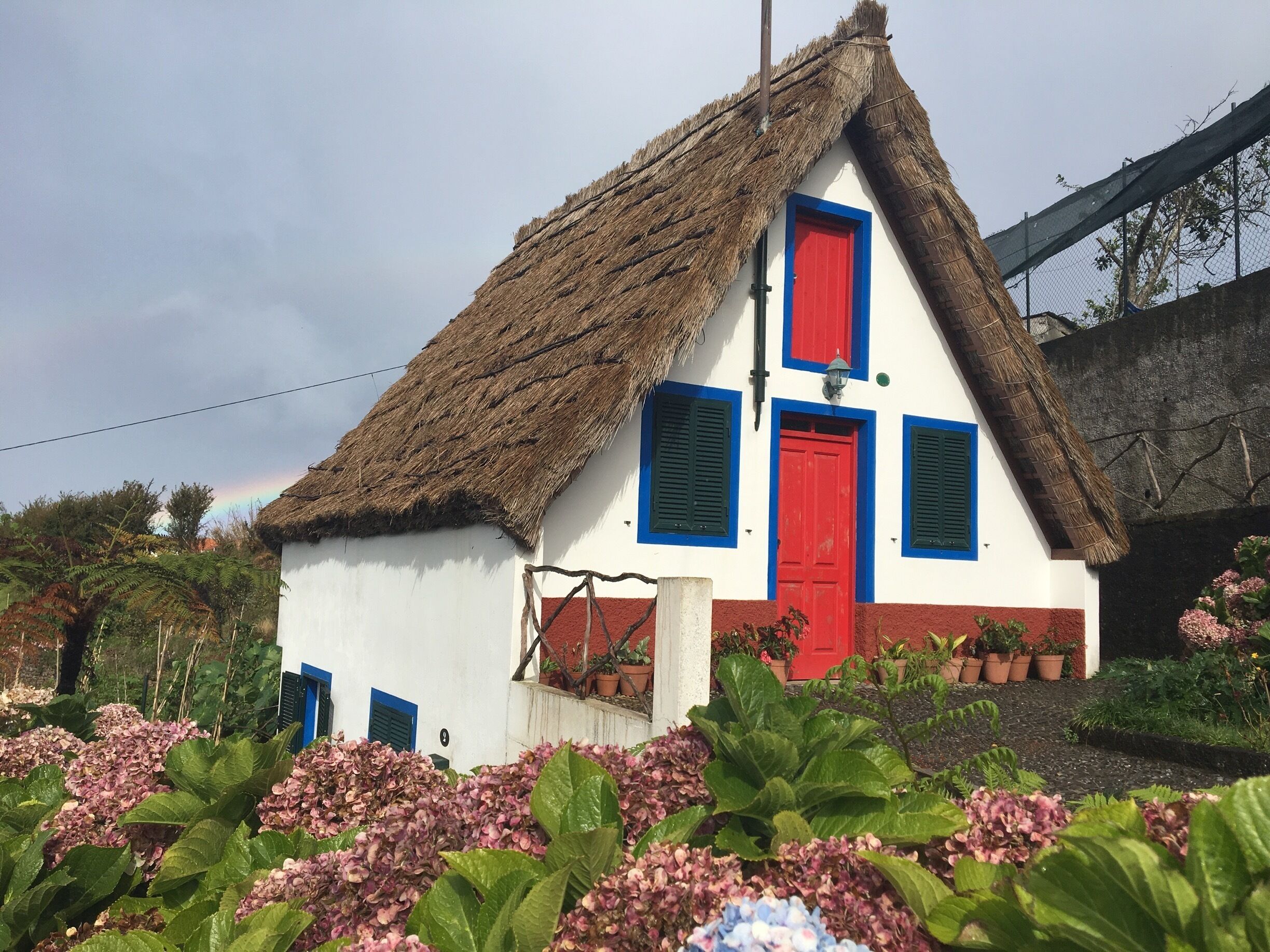 Small town famous for its tatched houses