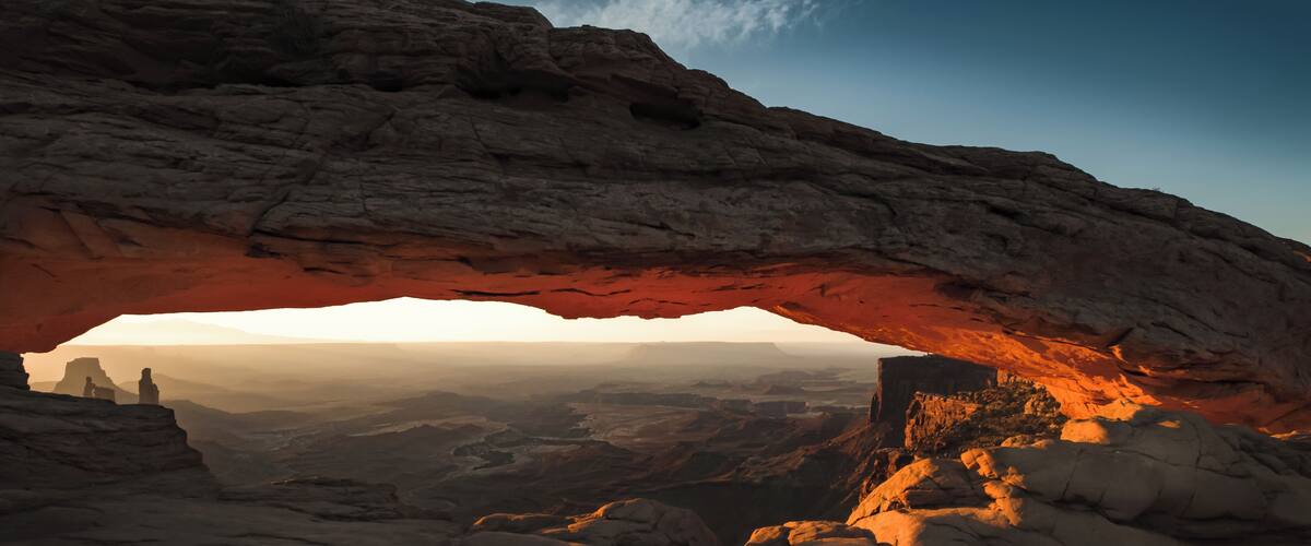 Mesa arch at sunrise