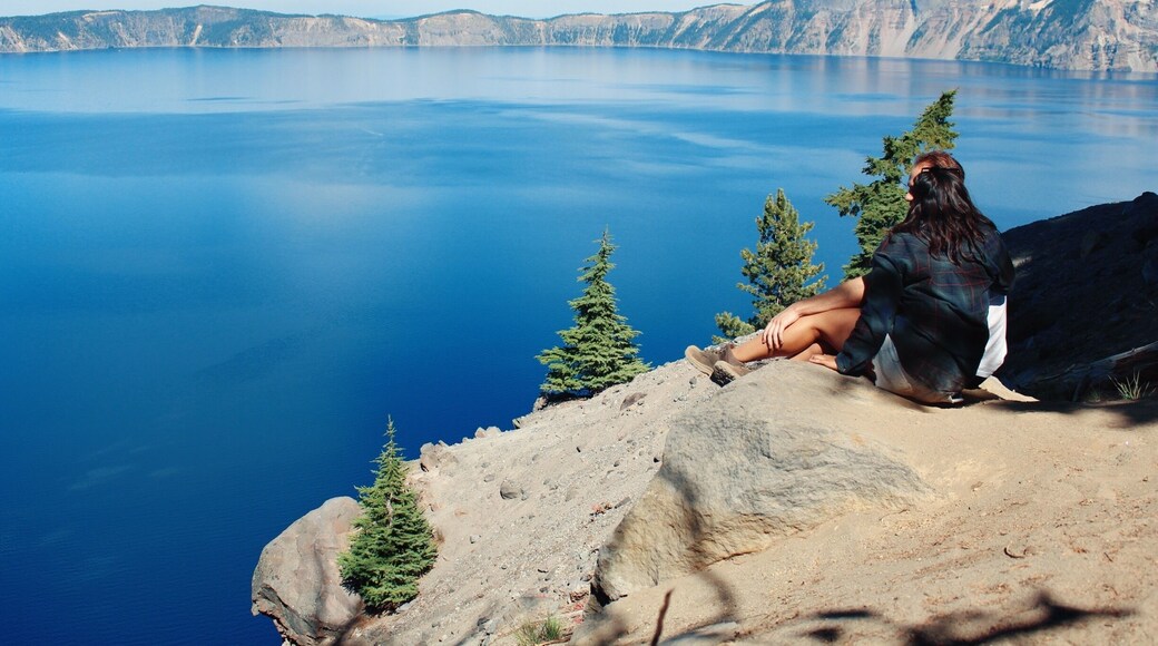 #AquaTrove
Picture from my trip up to the Pacific Northwest, stopped to enjoy the view of Crater Lake with my love.