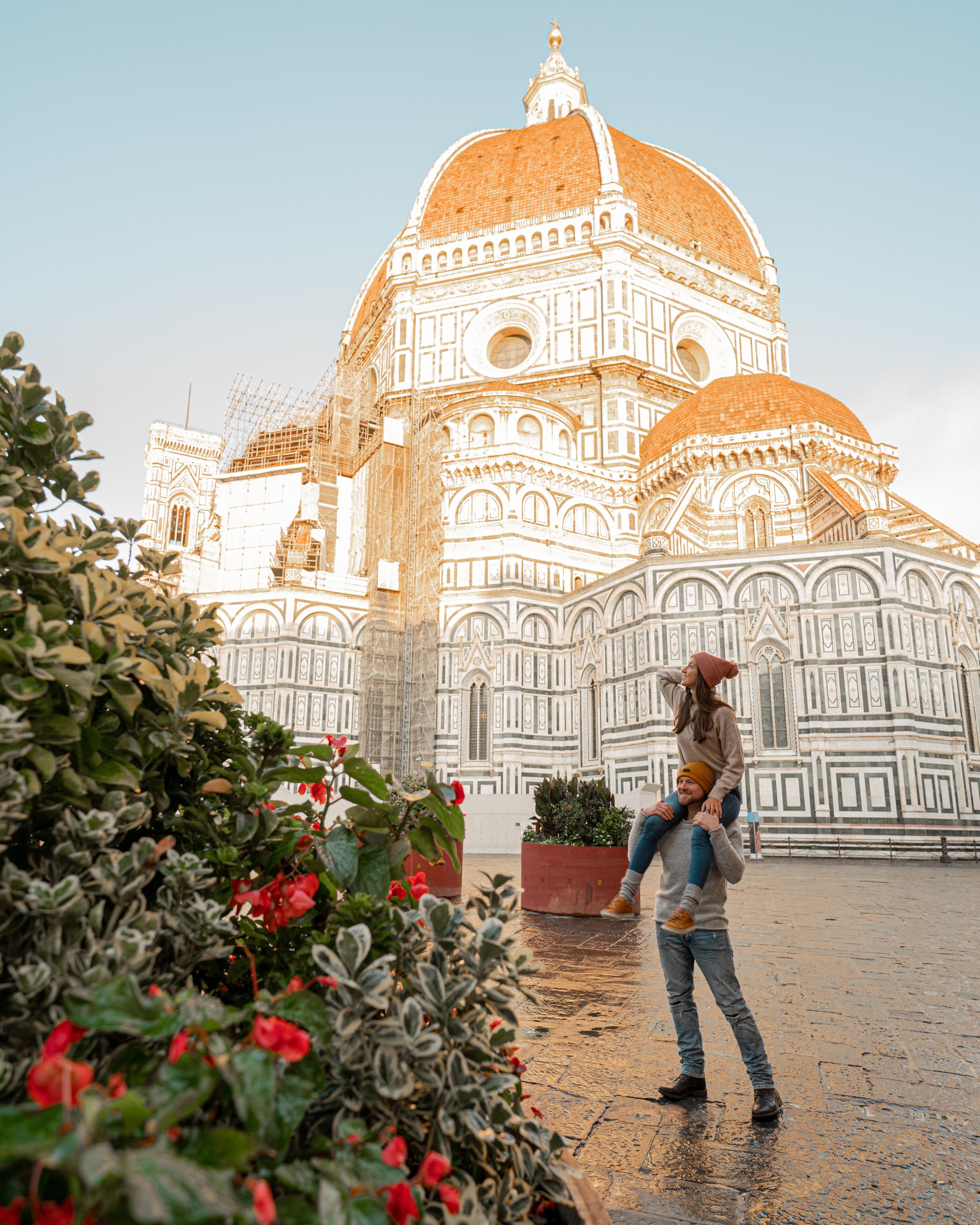 couple in Florence Italy Duomo