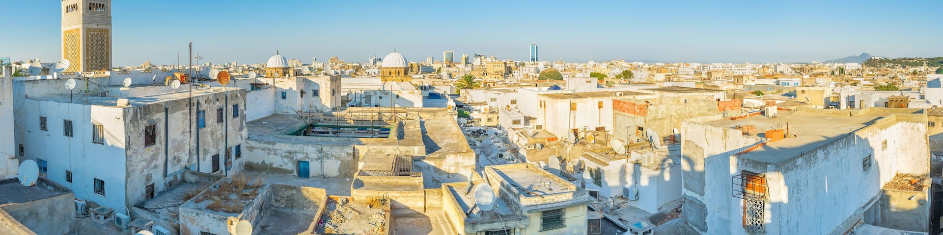 Panorama of Tunis roofs, Tunisia