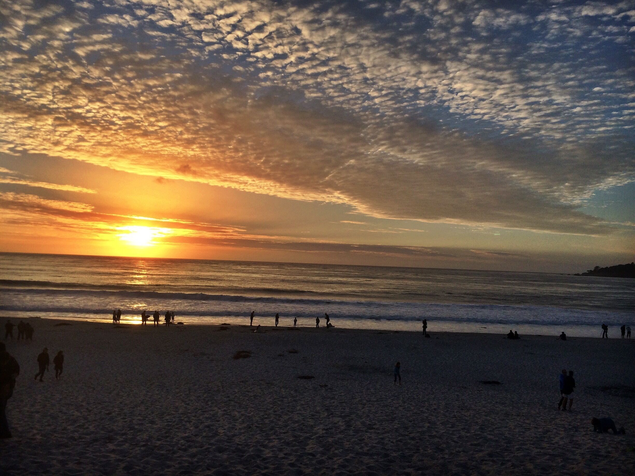 One of the most beautiful California sunsets I've ever seen! The beach at Carmel is a must see experience! 