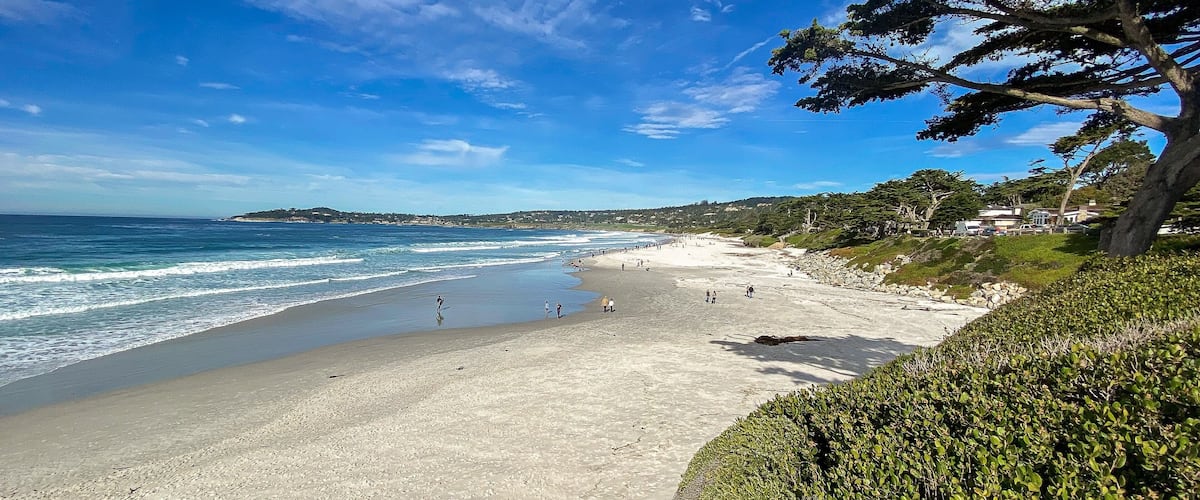 View of Carmel Beach from Scenic Rd.