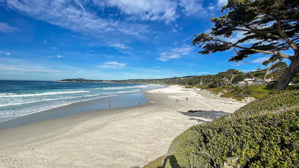 View of Carmel Beach from Scenic Rd.