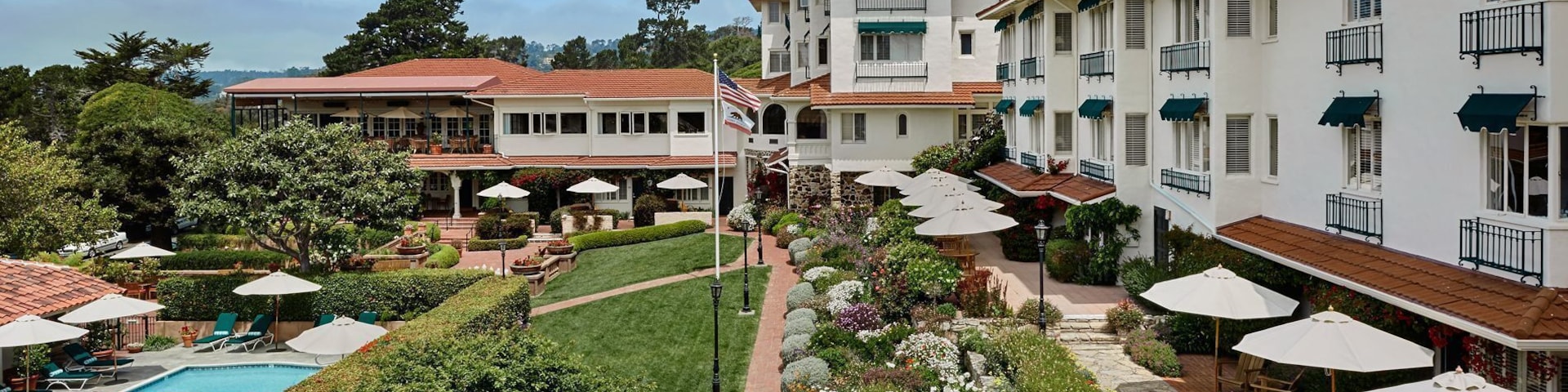 Once a luxurious mansion built in 1905 by an artist as a gift to his wife, a member of the Ghirardelli family, for over 100 years La Playa Carmel resort has been known as the “Grande Dame of Carmel.” Newly restored, this 75-room historic hotel is located just steps from the sands of Carmel Beach and the renowned shops, galleries and restaurants of charming Carmel-by-the-Sea. The cornerstone of one of California’s most prestigious neighborhoods.