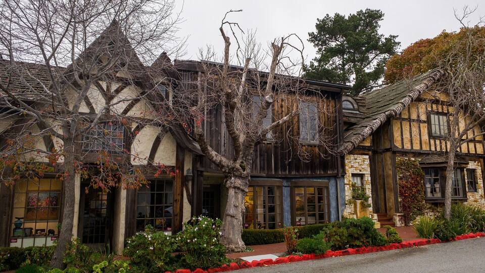 Art galleries in beautiful downtown Carmel.