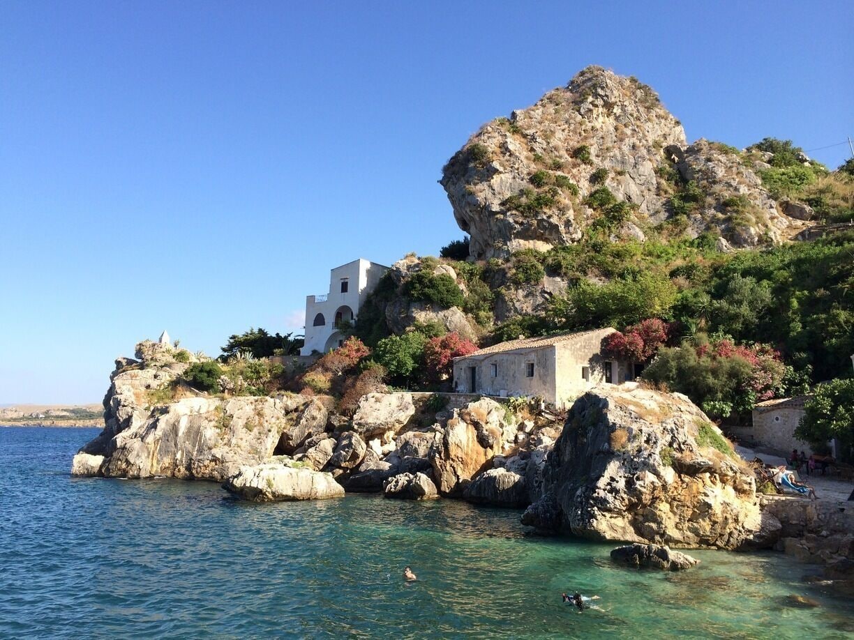 The landscape of Sicily, in Scopello.