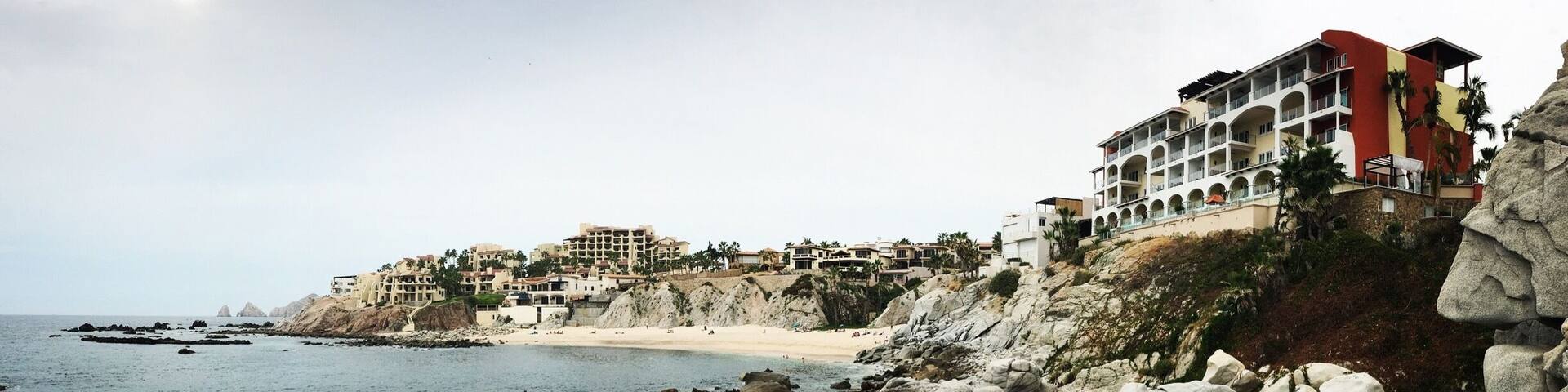 Easy climbing below the hotel. Great snorkeling off the beach.