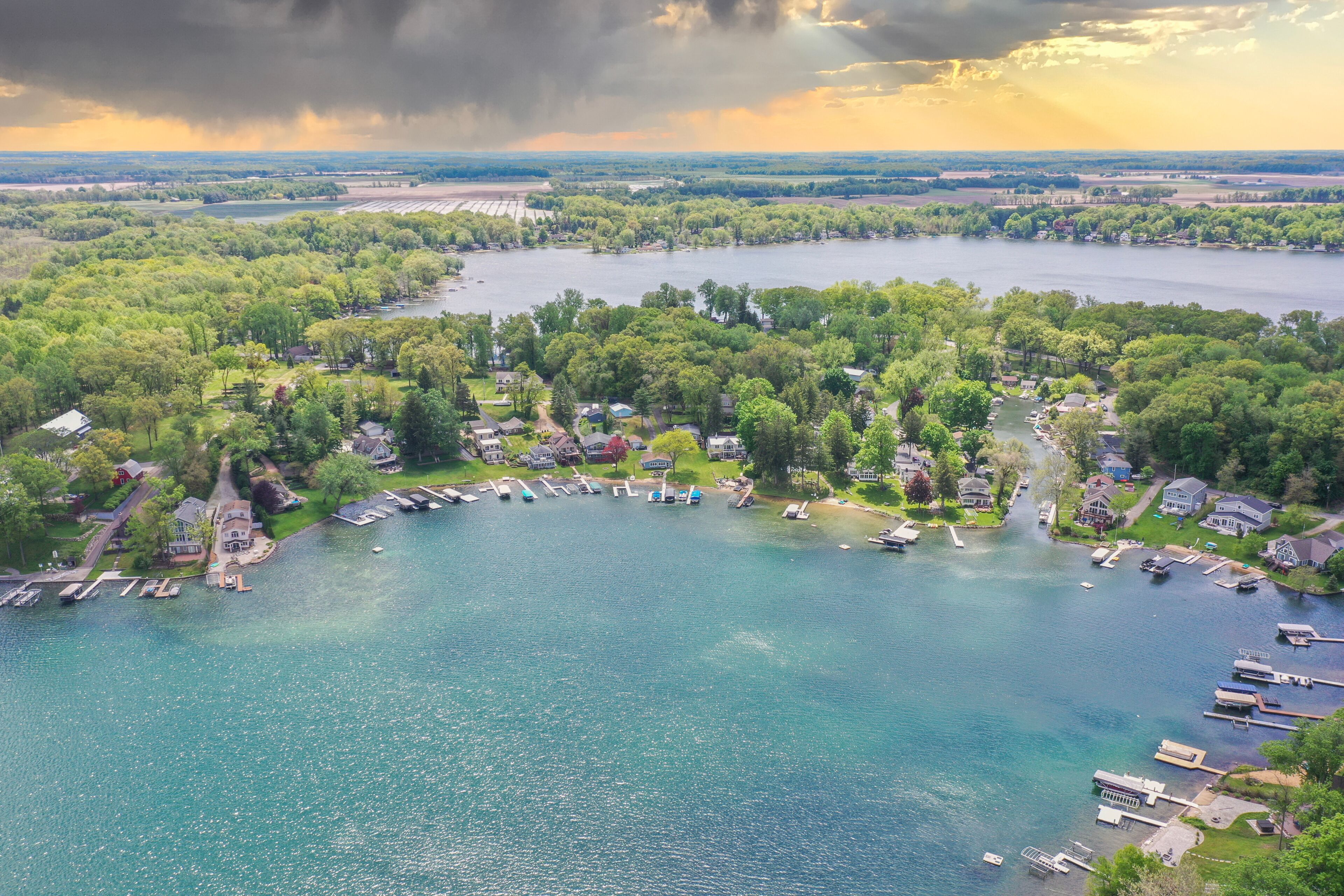 Sister Lakes near Dowagiac Michigan