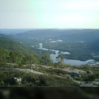 Sense of achievement having walked up the mountain to get to the top...what a view May 2008