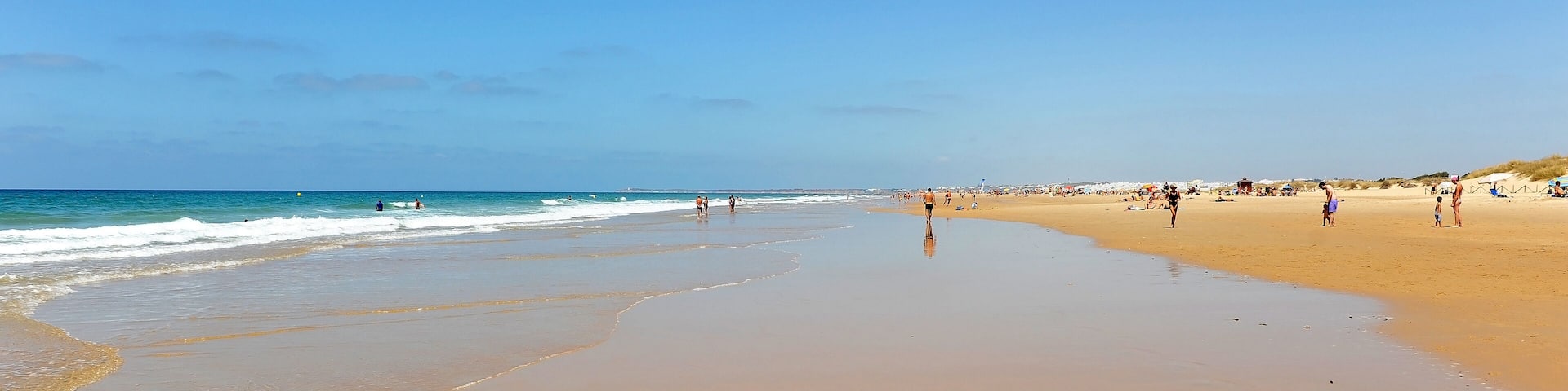 Beach of El Palmar in Conil de la Frontera, a town famous for its beaches on the coast of Cadiz, Andalusia, Spain, Shutterstock ID 1272576337, Purchase Order: -