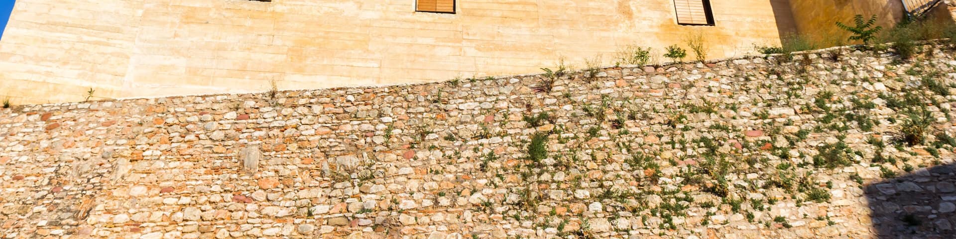 Towers of the historic castle in Betera, Spain