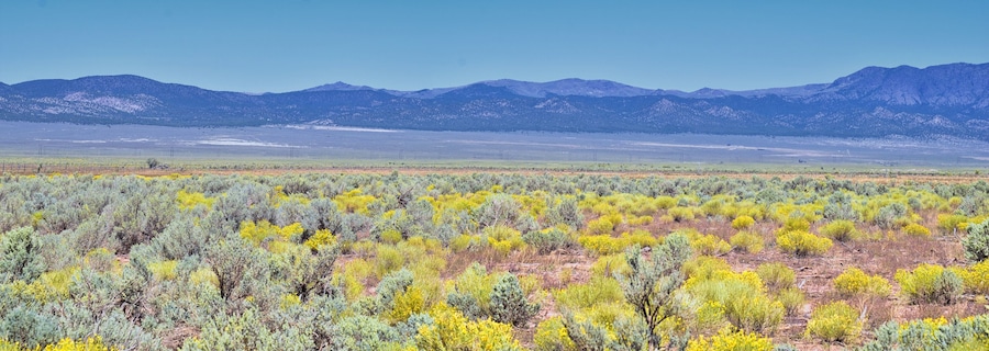 Utah Rocky Mountain Wasatch Panoramic Landscapes by Fishlake National Forest, along Interstate 15 I-15, through Holden, Fillmore, Beaver, Scipio and Parowan Utah, USA.