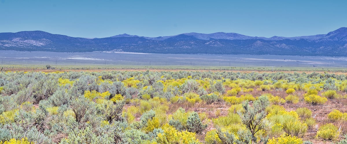 Utah Rocky Mountain Wasatch Panoramic Landscapes by Fishlake National Forest, along Interstate 15 I-15, through Holden, Fillmore, Beaver, Scipio and Parowan Utah, USA.