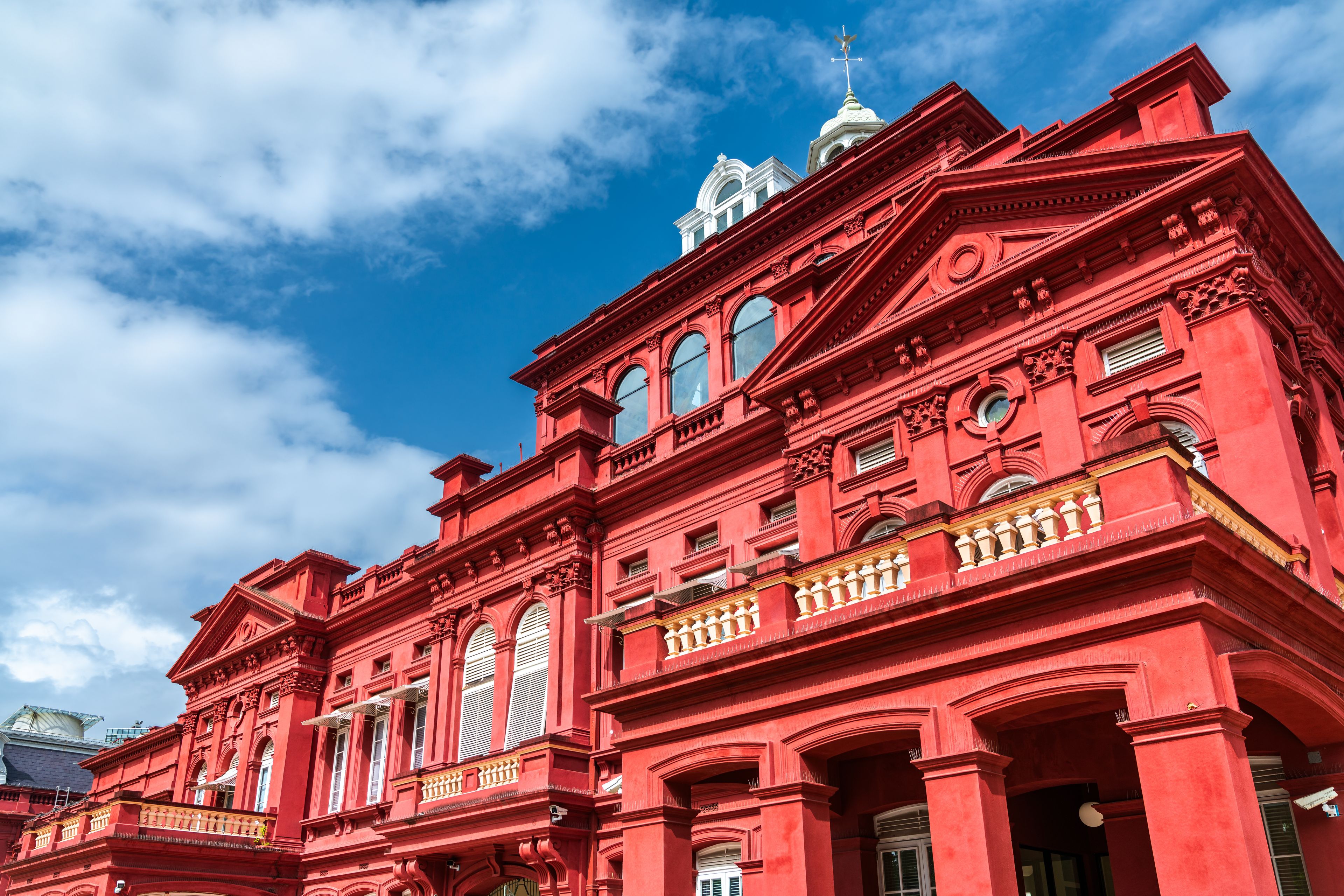 The Red House, the seat of Parliament of Trinidad and Tobago in Port of Spain. Trinidad and Tobago is the southernmost island country in the Caribbean