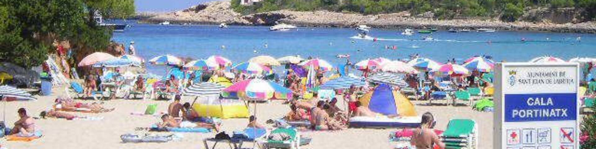 Ibiza, Cala Portinatx, Beach Sant Joan de Labritja
