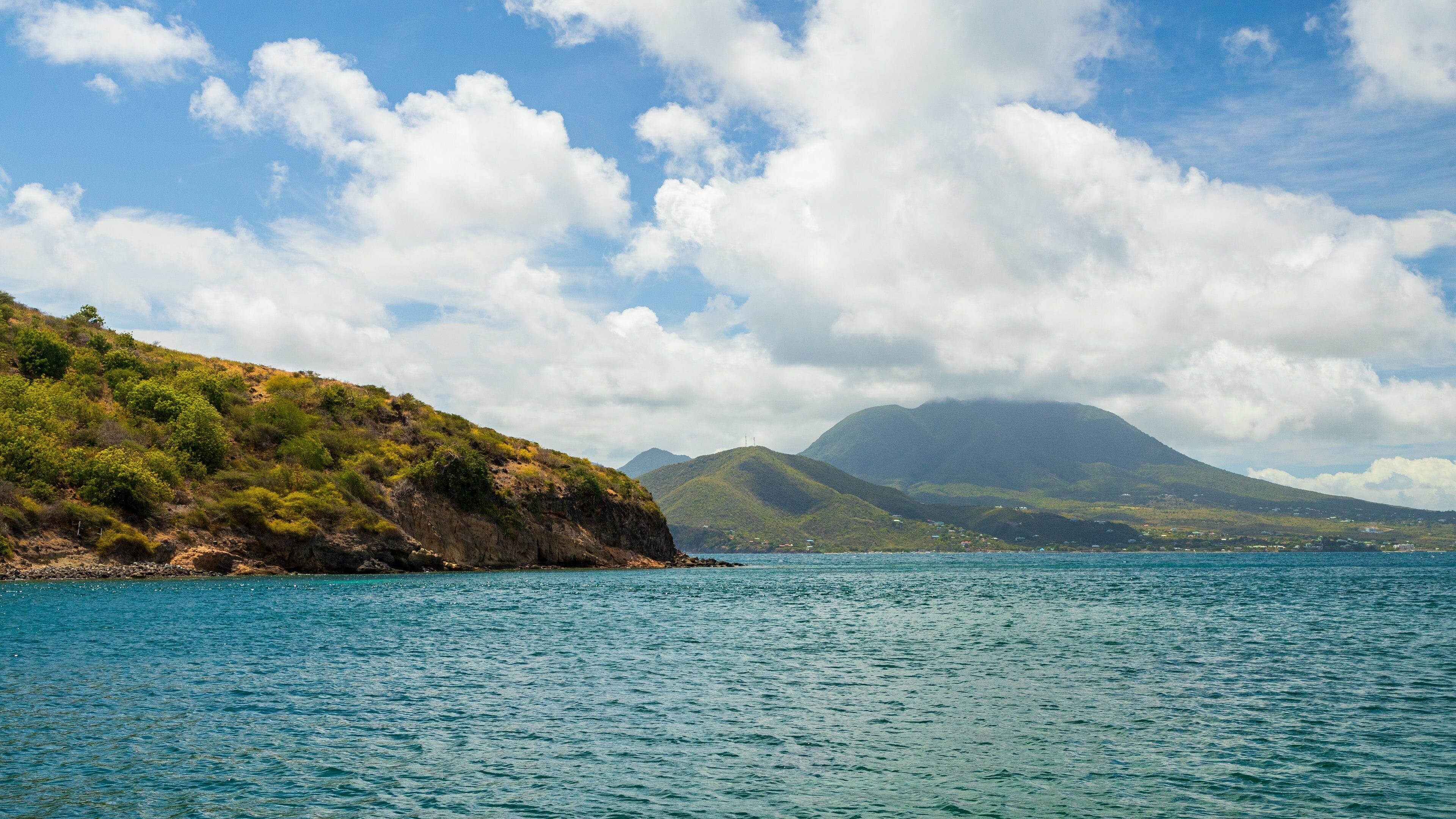 Nevis showing general coastal views