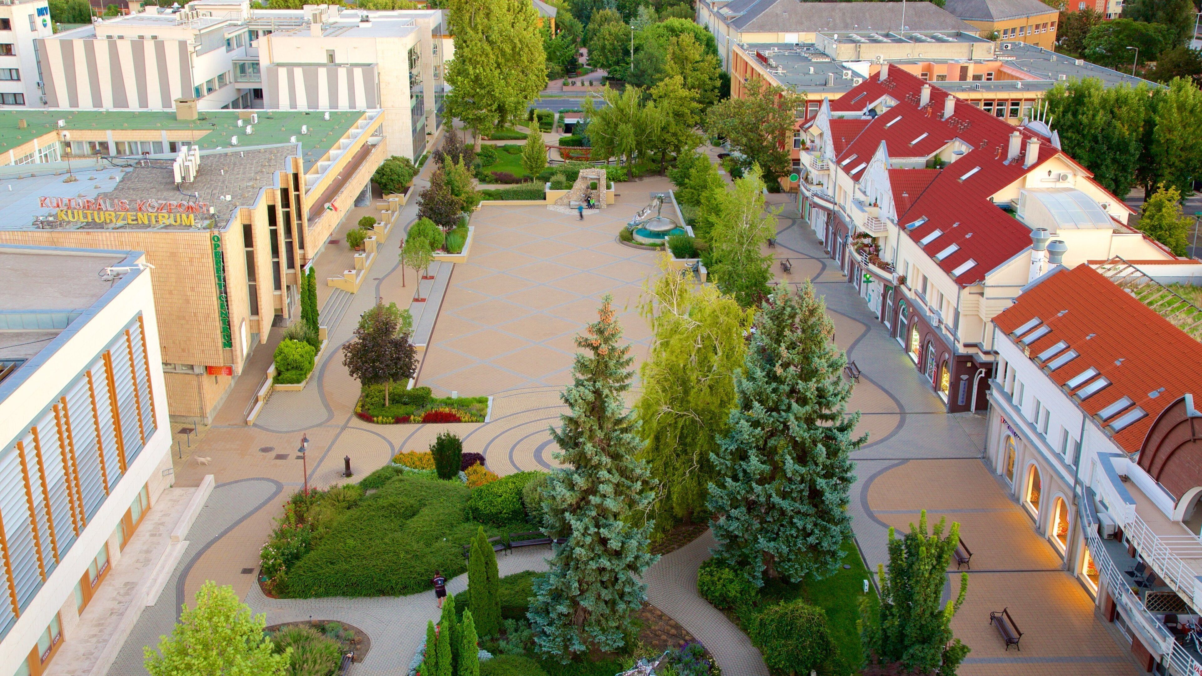 Siófok mit einem Platz oder Plaza und Park