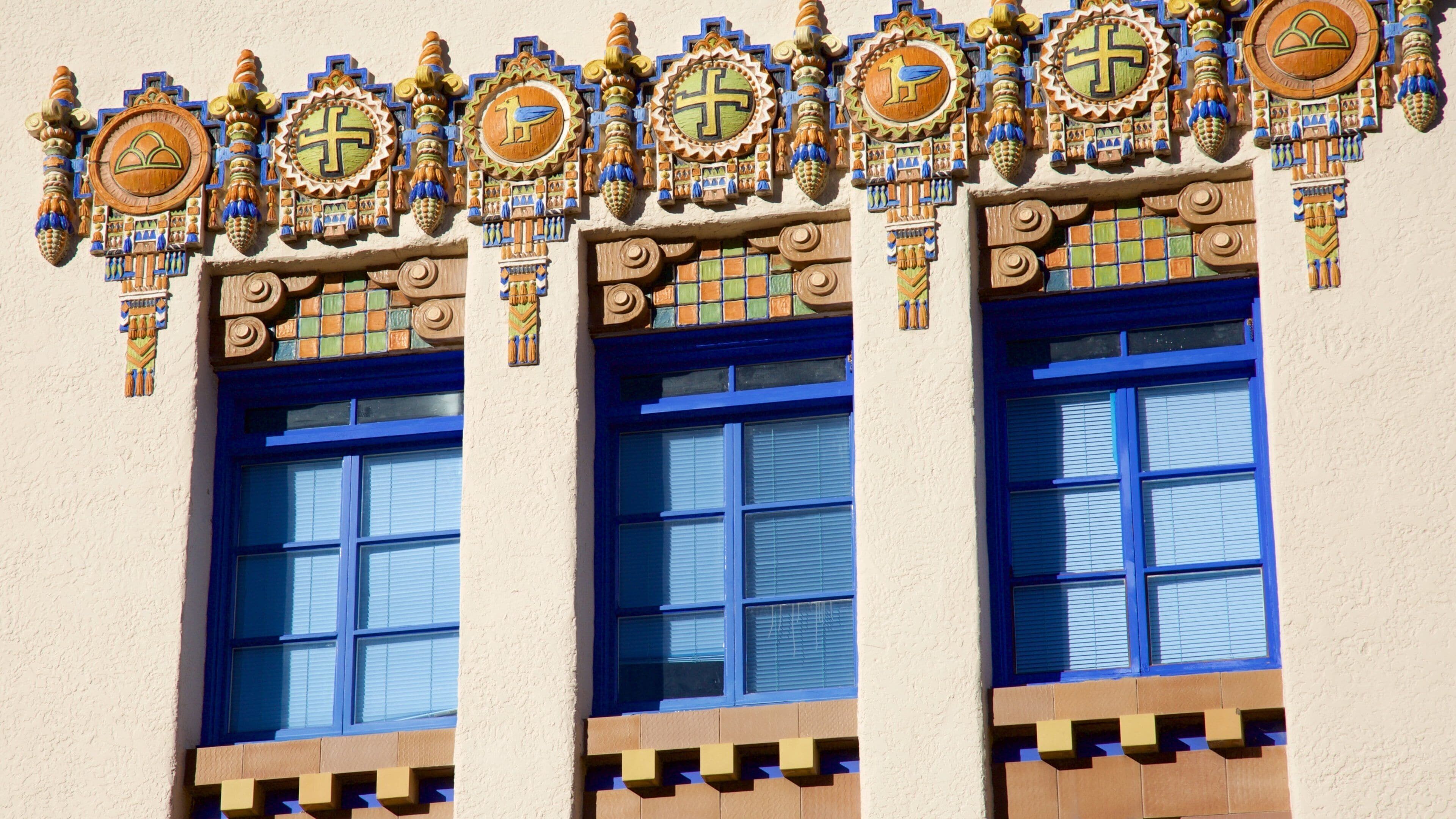 Albuquerque som viser historisk arkitektur