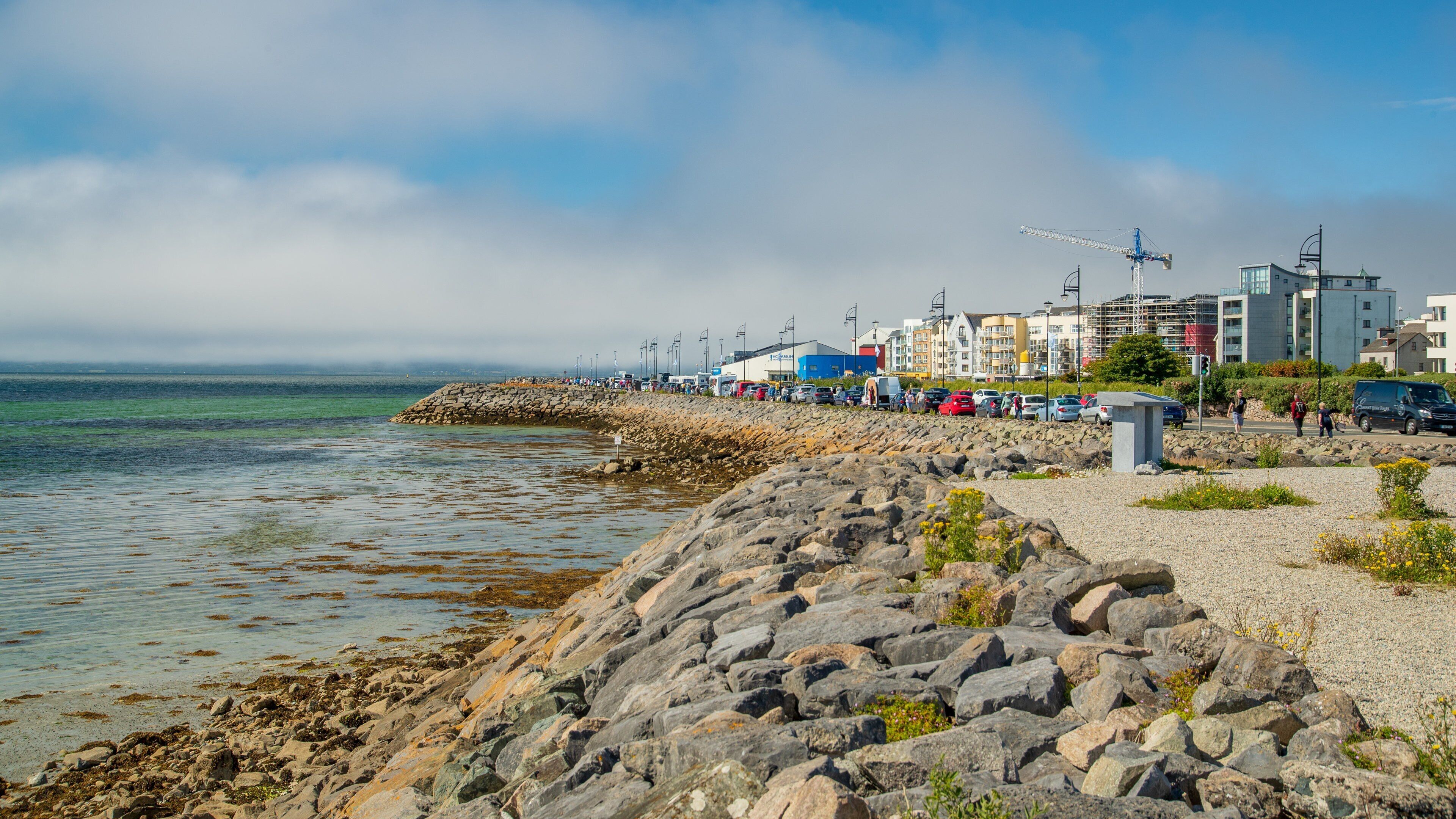Salthill featuring a coastal town and general coastal views