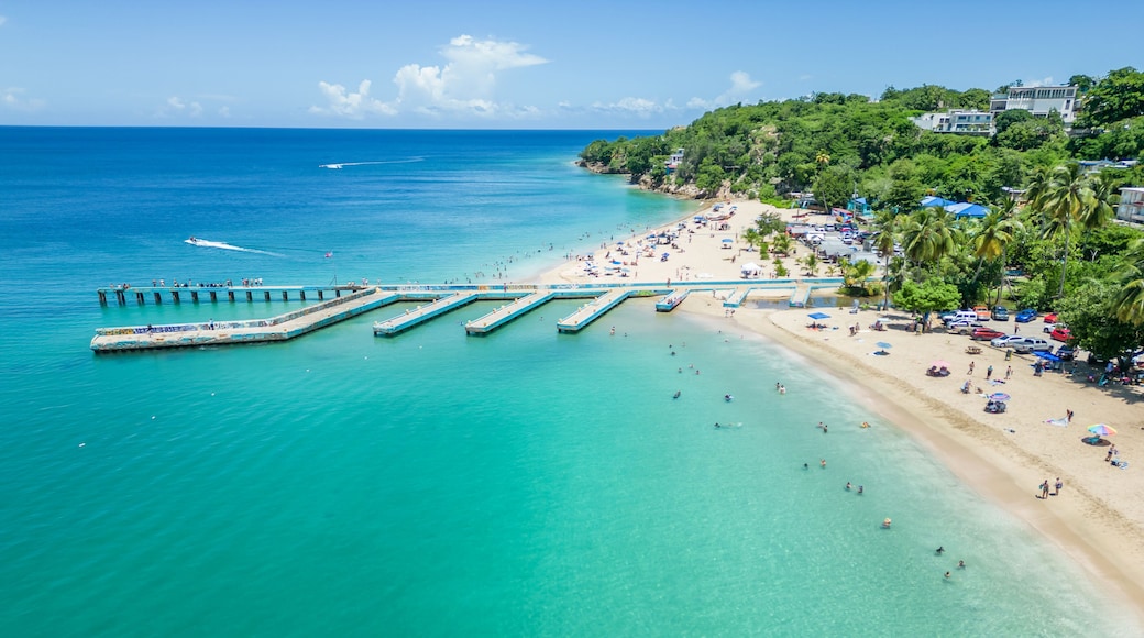 Crash Boat Beach, Aguadilla, Puerto Rico. A very popular beach for loacal and tourists.