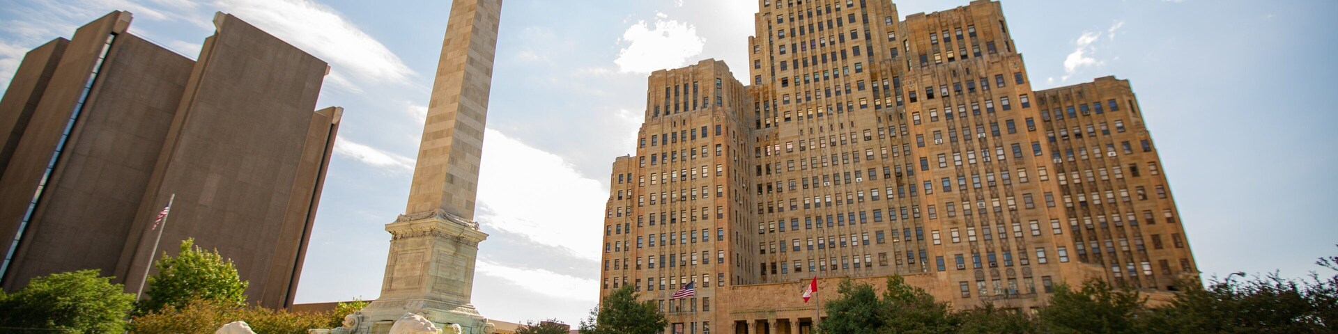 Buffalo showing a city