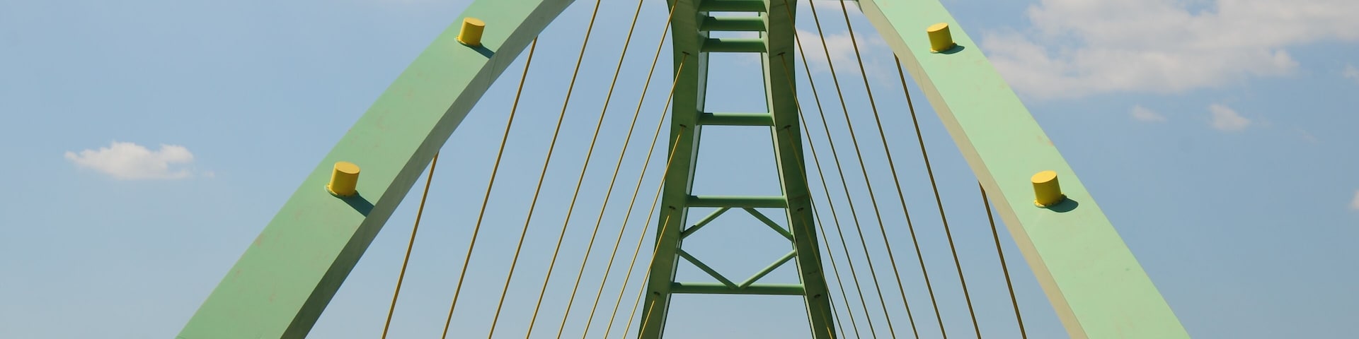 Nice archbridge over the "Petit Rhone"(the Small Rhone river) at Saint-Gilles