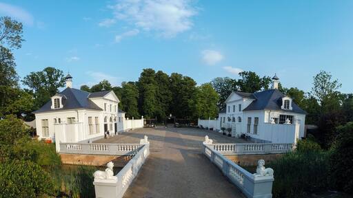 Entrance of Hof ter Linde restaurant in Edegem, near Antwerp, Belgium